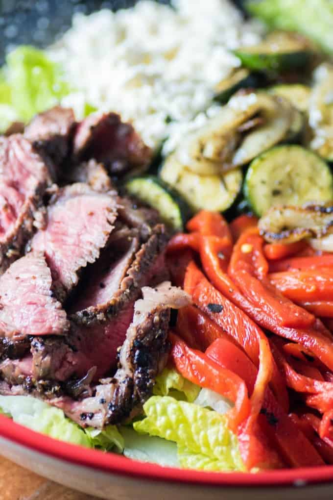 Mediterranean Steak Salad