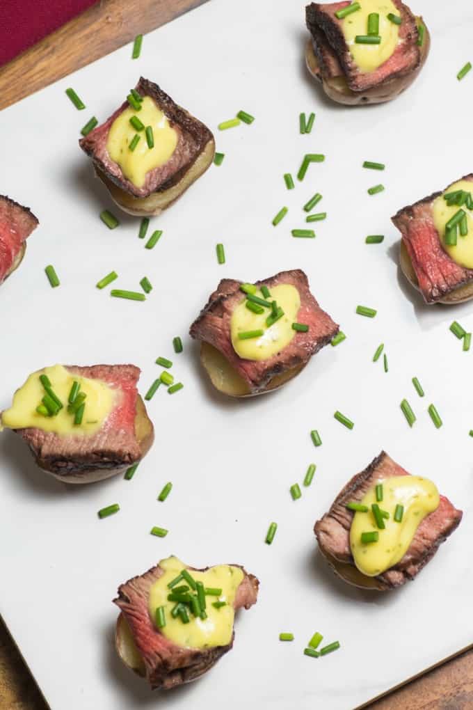 Mouthwatering Steak and Potatoes Appetizer