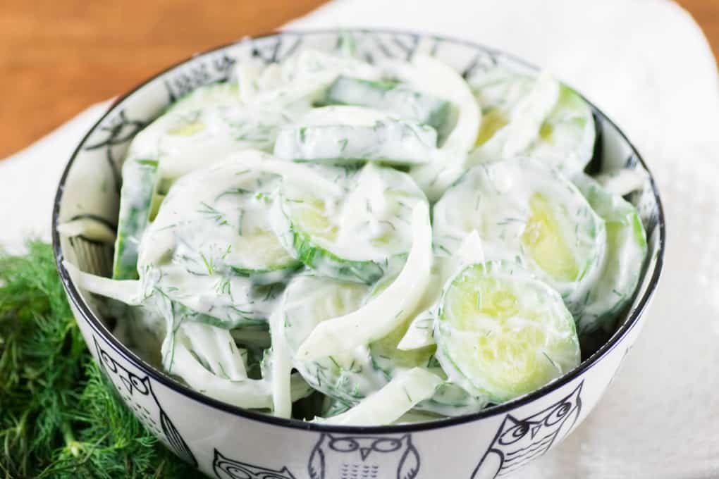 Creamy Cucumber Dill Salad