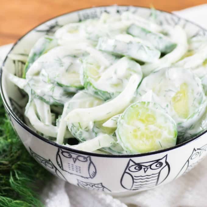 Creamy Cucumber Dill Salad