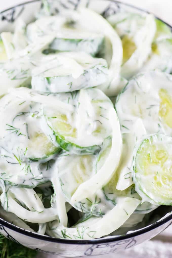 Creamy Cucumber Dill Salad