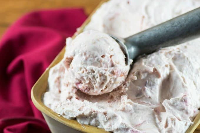 No Churn Rhubarb Ice Cream Recipe Is Easy To Make 0325