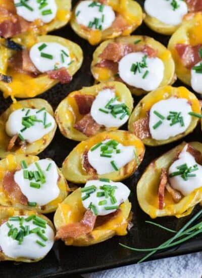 Grilled Little Potato Skins hero.