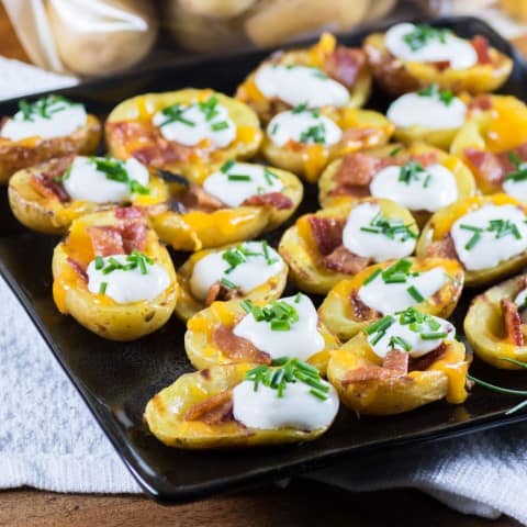 Grilled Little Potato Skins will Add a Little Sizzle to your summer!