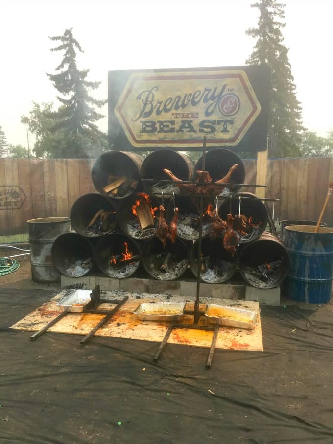 Fire pit at Brewery and the Beast