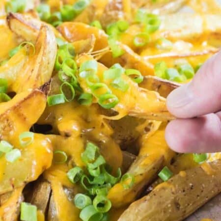 Cheesy Breakfast Home Fries hero.