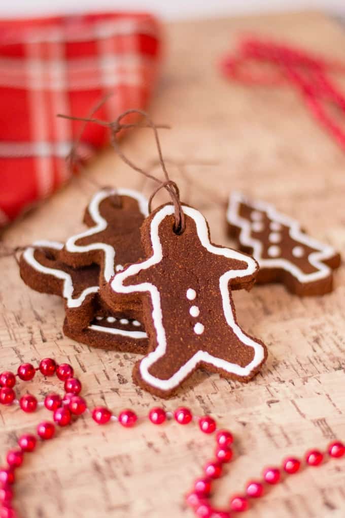 Non-Edible "Gingerbread" Cinnamon Ornaments