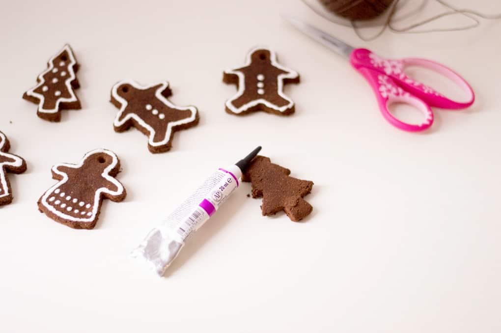 Decorating Non-Edible "Gingerbread" Cinnamon Ornaments