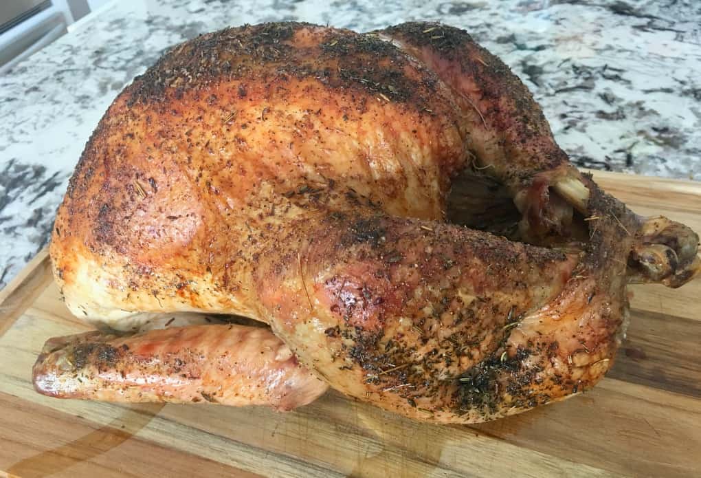 Roast Turkey on a cutting board
