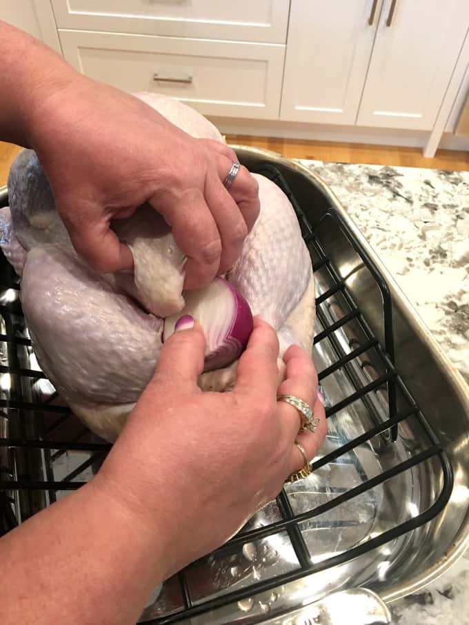 Stuffing the turkey