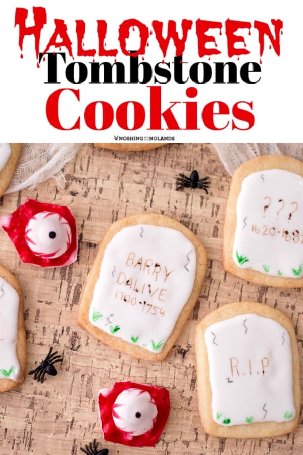 Halloween Tombstone Cookies are fun to make with the whole family. #Halloween #cookies #tombstones #easy #sugarcookies #royalicing