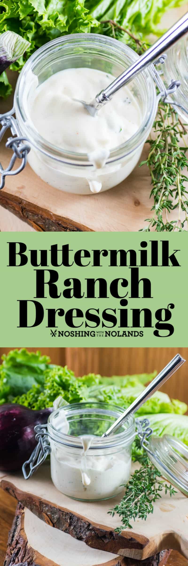 Buttermilk Ranch Dressing is a very popular dressing that is simple to make homemade!! #buttermilk #ranchdressing #homemade