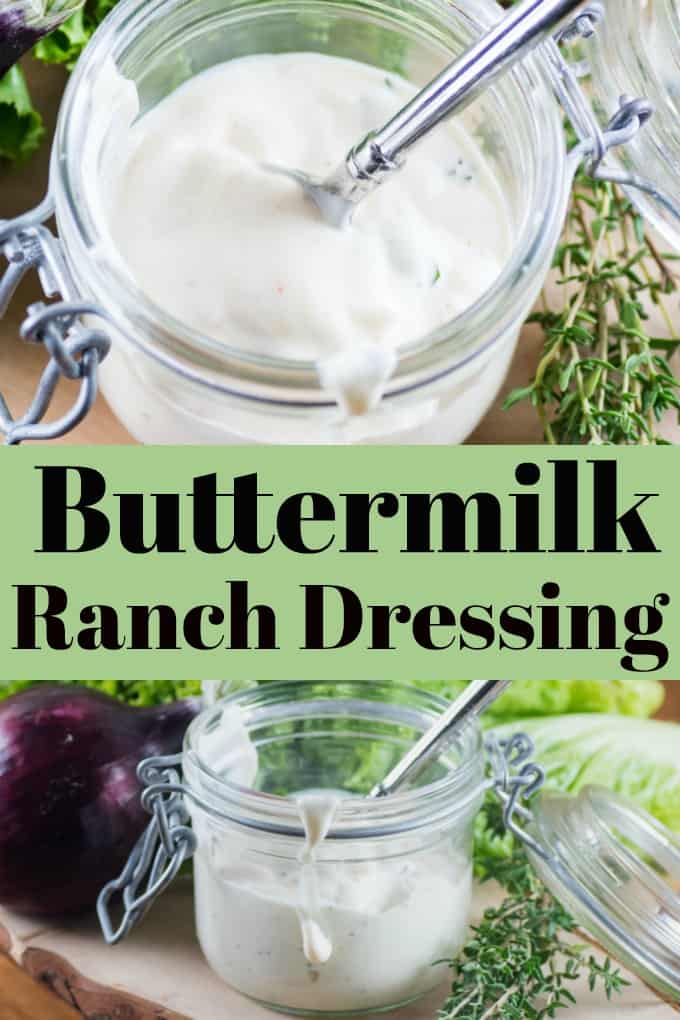 Buttermilk Ranch Dressing is a very popular dressing that is simple to make homemade!! #buttermilk #ranchdressing #homemade