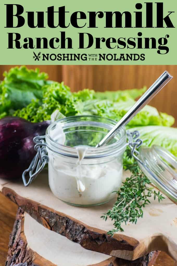 Buttermilk Ranch Dressing is a very popular dressing that is simple to make homemade!! #buttermilk #ranchdressing #homemade