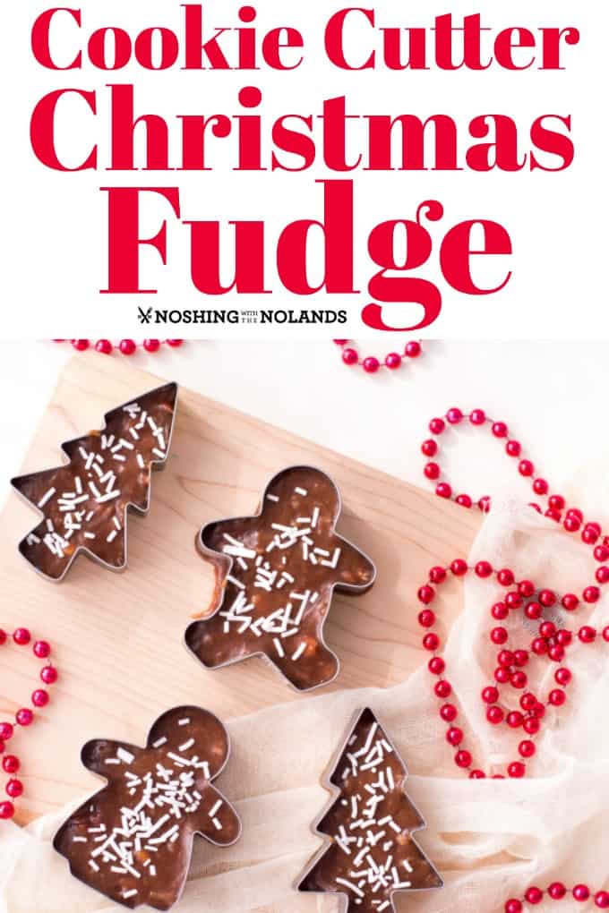 Cookie Cutter Christmas Fudge is the perfect little gift for the holidays! #cookiecutter #fudge #Christmas 