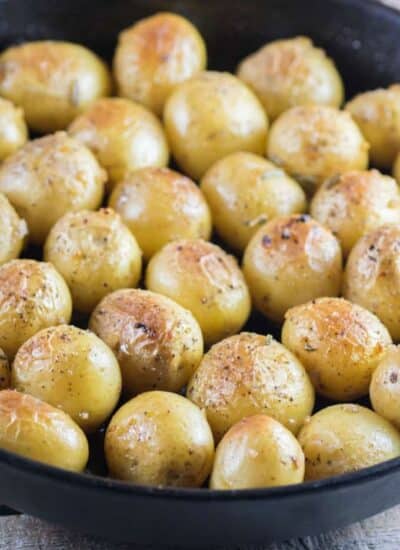Garlic Rosemary Fondant Potatoes hero.