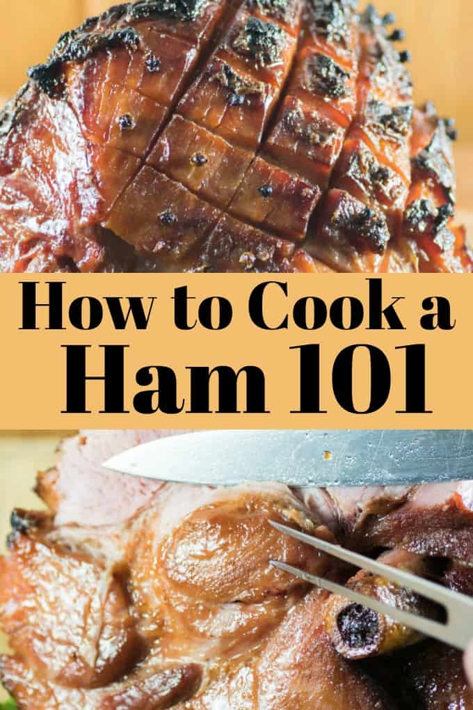 How to Cook a Ham 101 will give you a gorgeous ham each time. The glaze for this recipe is totaly amazing!! #ham #howto #baked #ccok