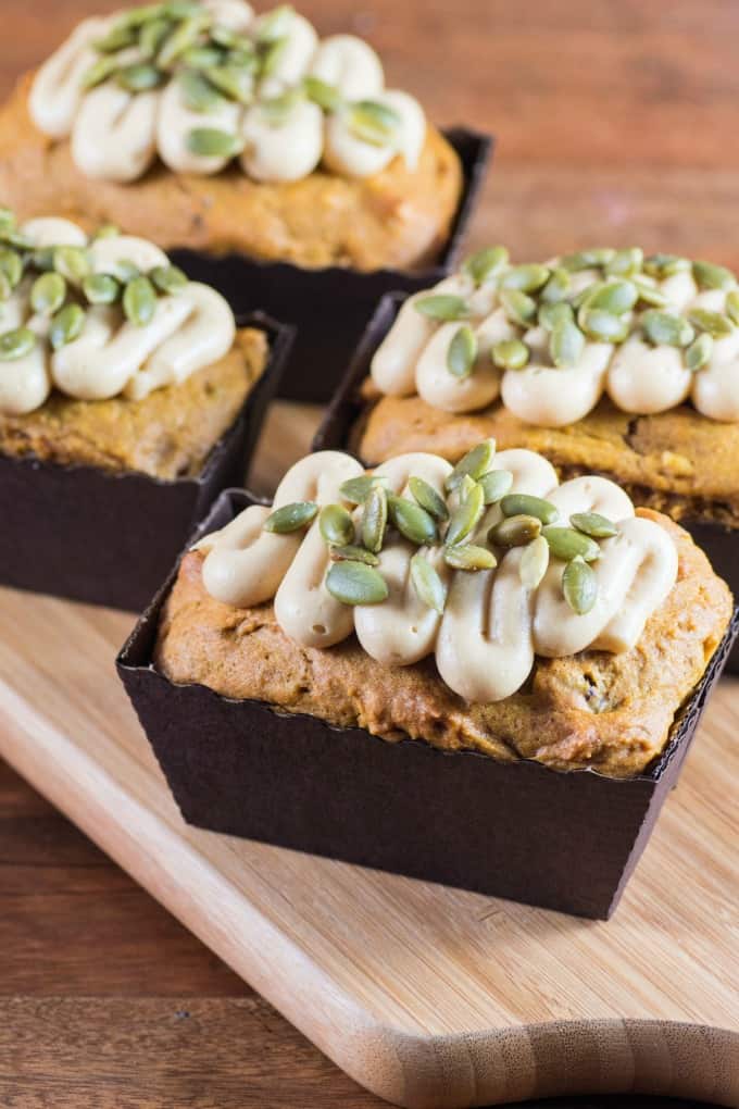 https://noshingwiththenolands.com/wp-content/uploads/2018/10/Mini-Pumpkin-Bread-with-Salted-Carmel-Buttercream.jpg