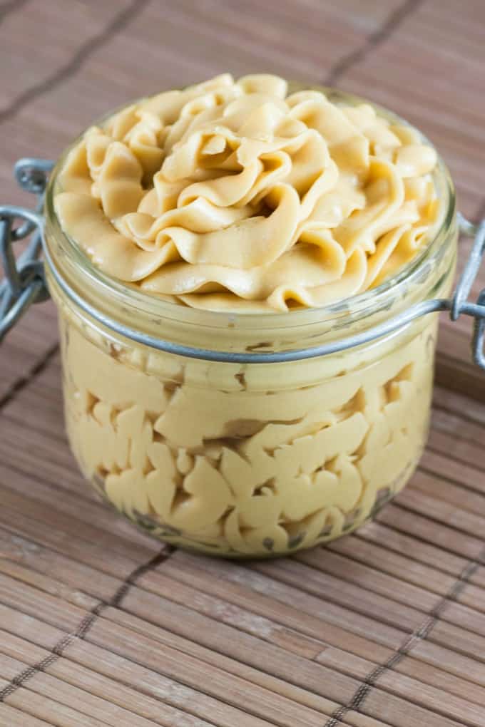 Jar of Salted Caramel Buttercream