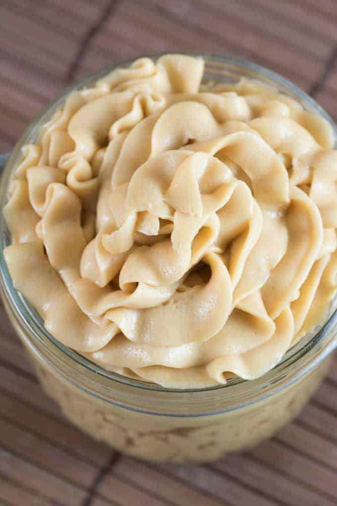 Jar of Salted Caramel Buttercream