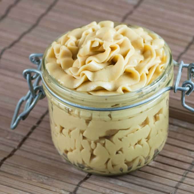 Jar of Salted Caramel Buttercream