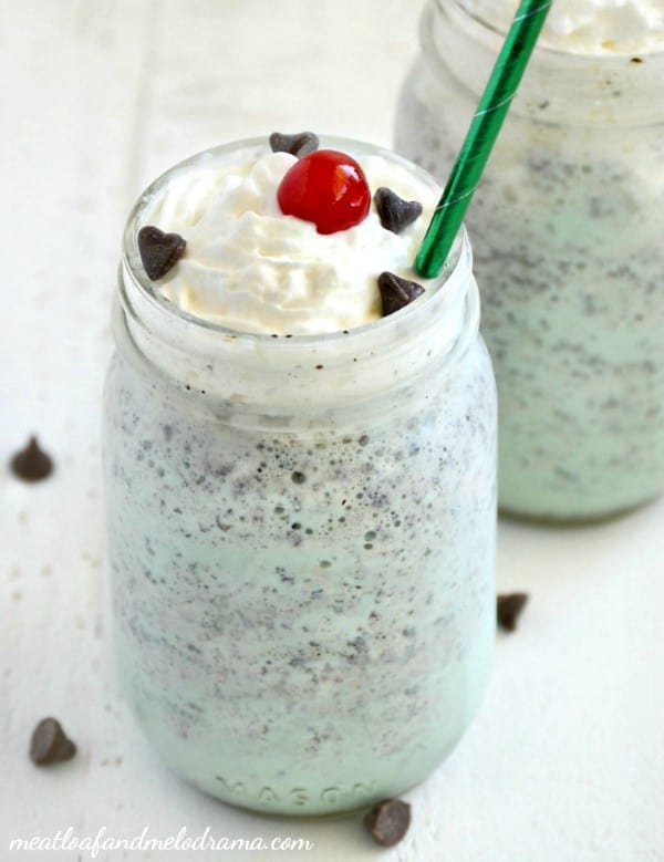 Mint Chocolate Chip Milkshake