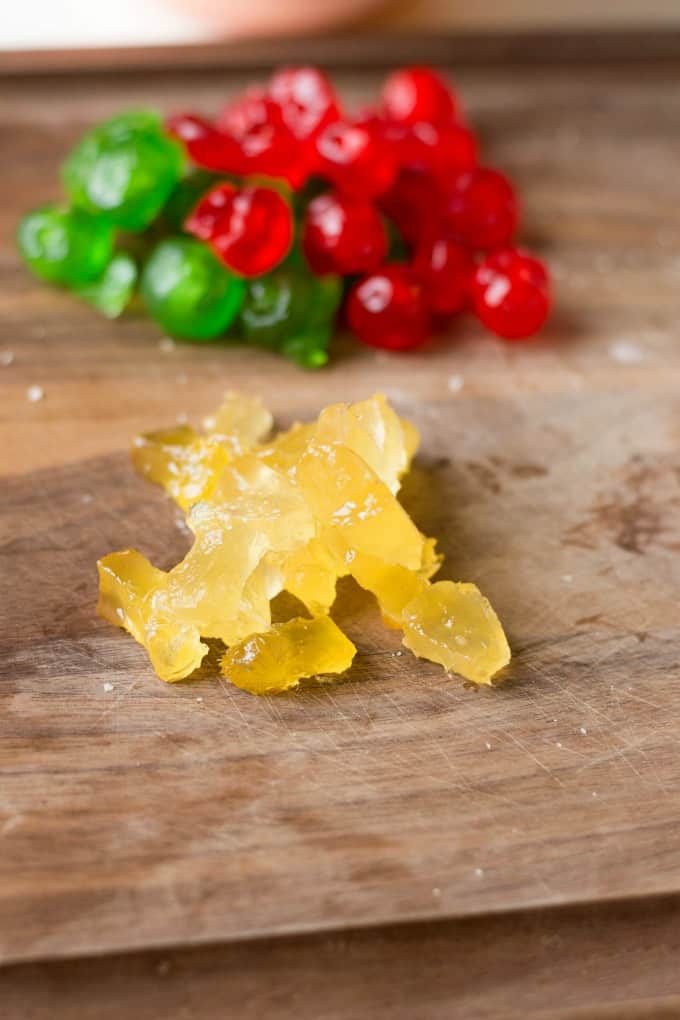 Candied fruit for Best Ever Fruitcake Cookies