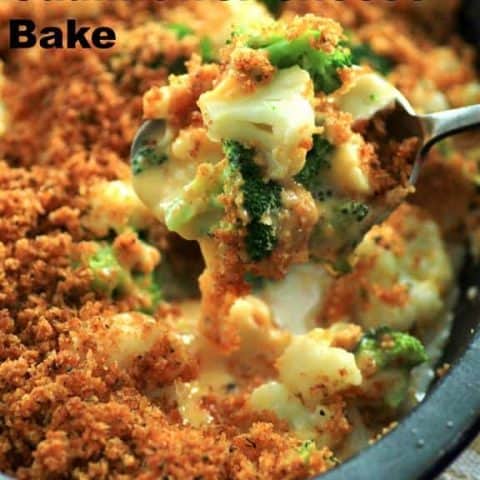 Broccoli Cauliflower Cheese Bake