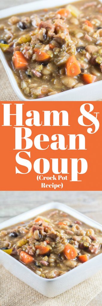 Ham and Bean Soup (Crock Pot Recipe) is pure comfort food