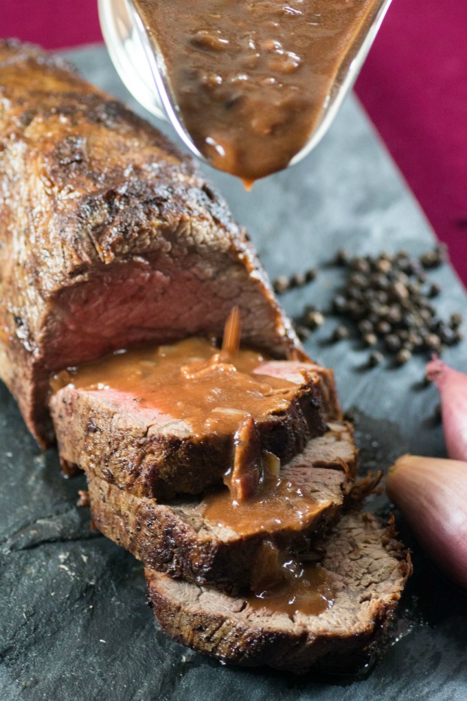 Steak with Red Wine-Shallot Sauce Recipe