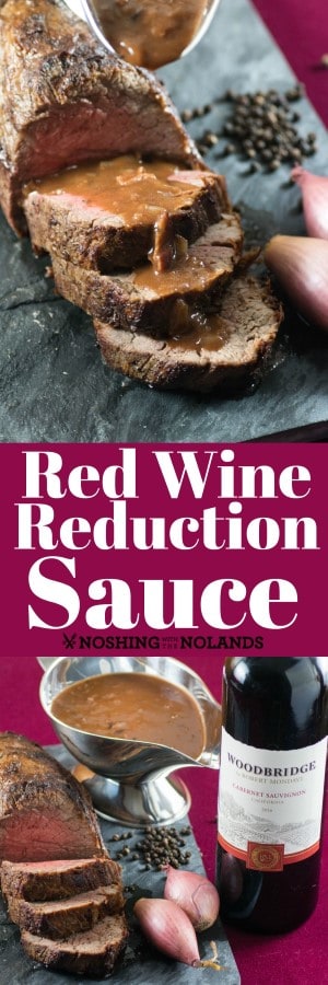 Red Wine Reduction With Roasted Shallots And Bacon