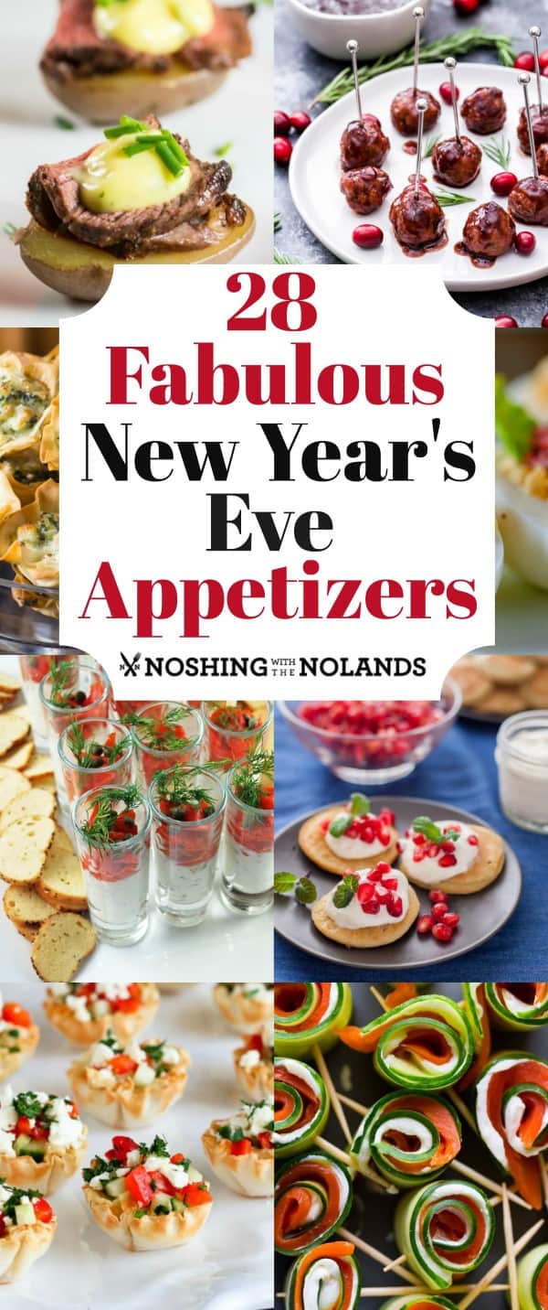 28 Fabulous New Year's Eve Appetizers will help you celebrate coming into the New Year! #NewYearsEve #Appetizers #NYEappetizers 