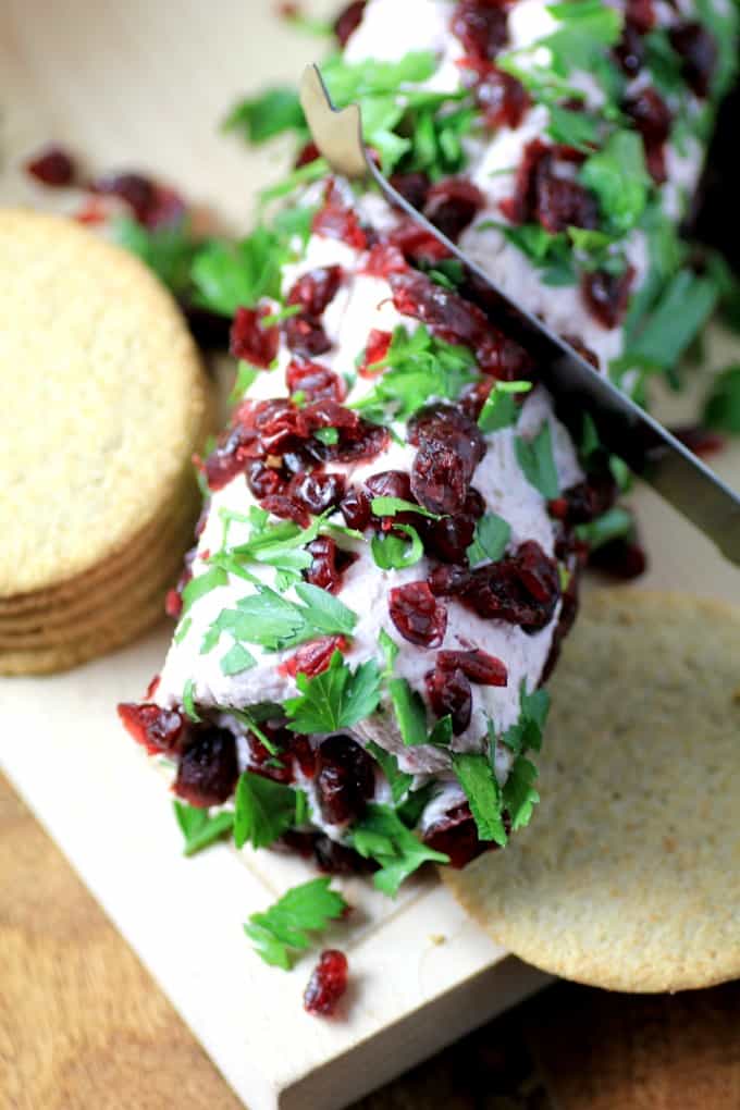 Cranberry Port Goat Cheese Log