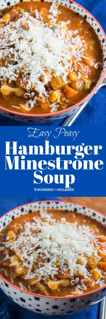 Easy Peasy Hamburger Minestrone Soup