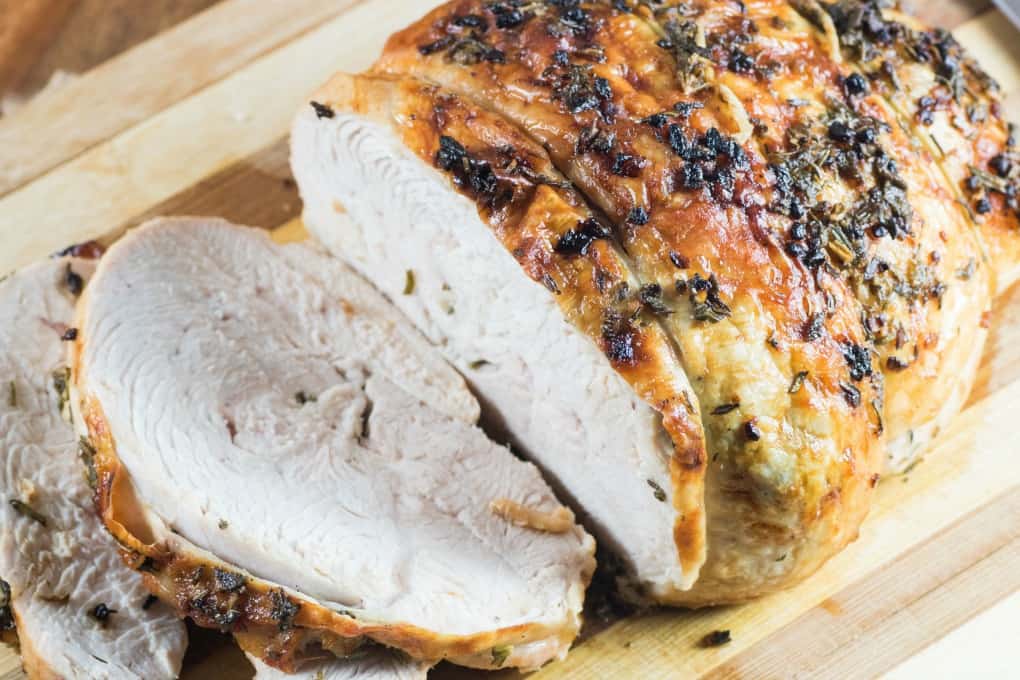 Herbed Butter Roast Turkey Breast