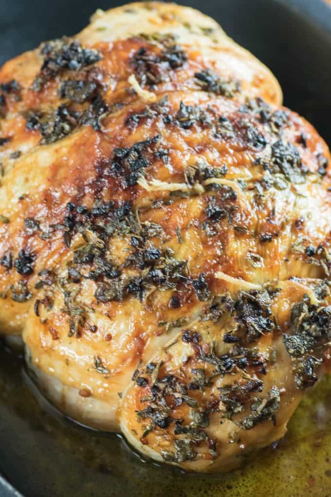 Herbed Butter Roast Turkey Breast