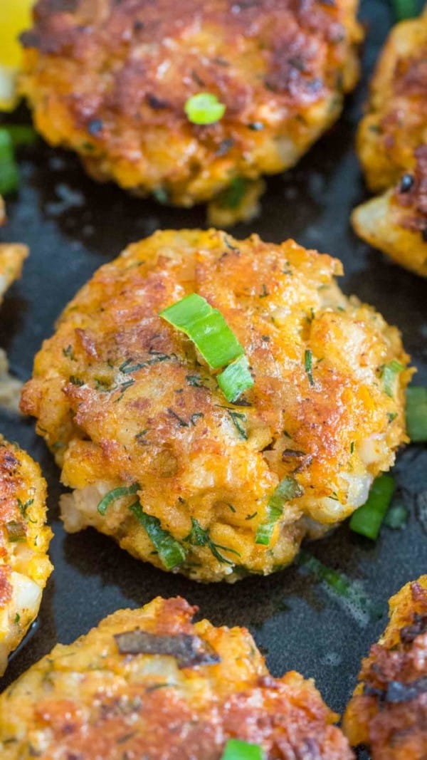 Shrimp Cakes on a cooking tray