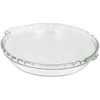 Pyrex Bakeware 9-1/2-Inch Scalloped Pie Plate, Clear