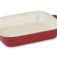Cuisinart CCB30-36R Chef's Classic Ceramic Bakeware-4 Quart Large Rectangular Baker, Red