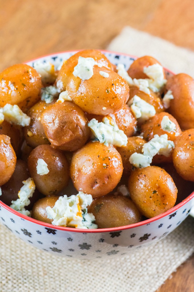 Buffalo Wing Potatoes in a bowl.