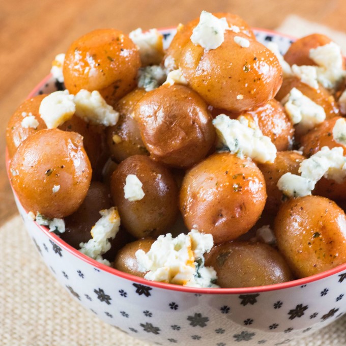 Buffalo Wing Potatoes in a bowl