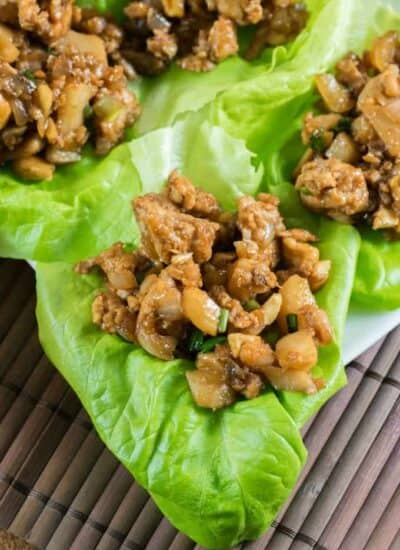 Chicken Lettuce Wraps hero.