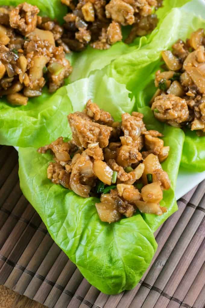 Chicken Lettuce Wraps just like any restaurant version.