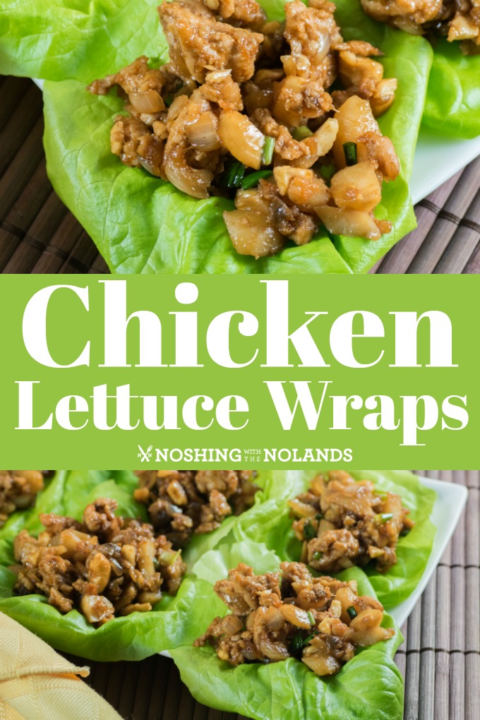 These easy and delicious Chicken Lettuce Wraps can be made up in no time for a full on flavor weeknight dinner with less carbs!! #lettucewraps #Asian #easy #weeknight #dinner