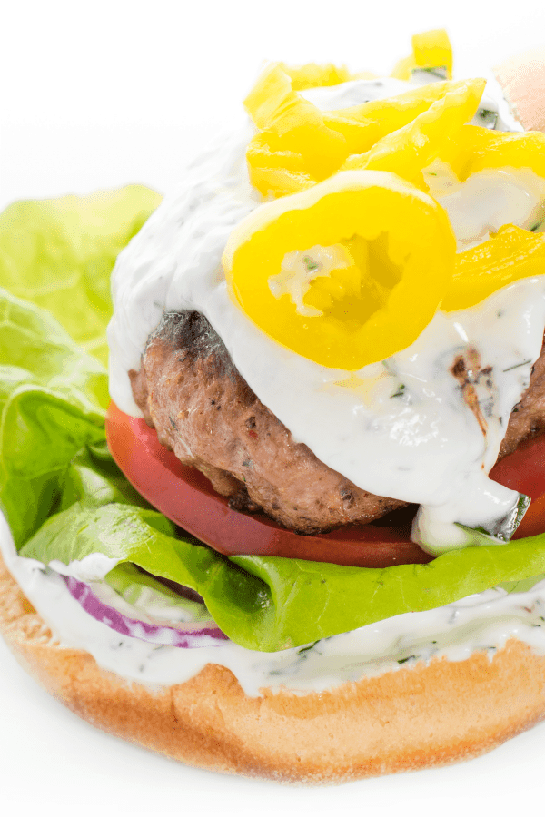 Greek Lamb Burgers with Tzatziki Sauce