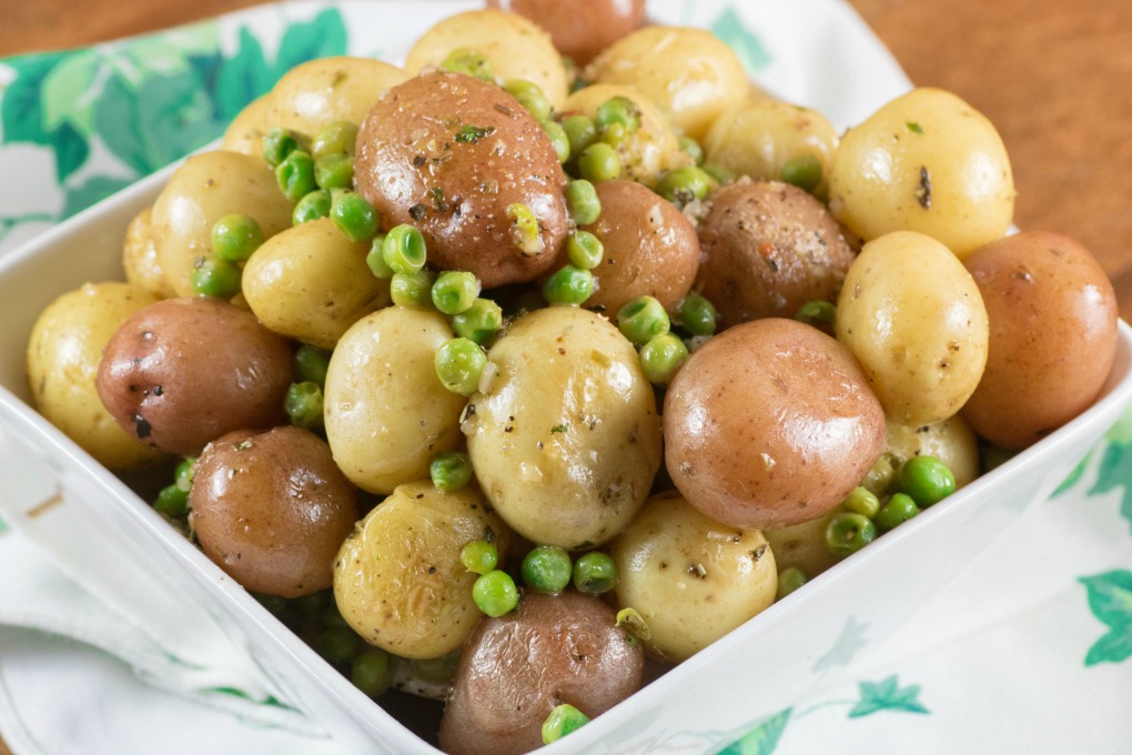 Herb Lemon Butter Peas and Little Potatoes