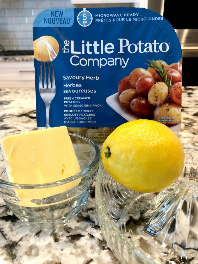 The Little Potato Company's Microwave Pack with butter and lemon