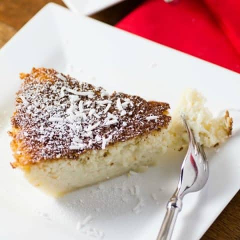 Impossible Coconut Rum Pie