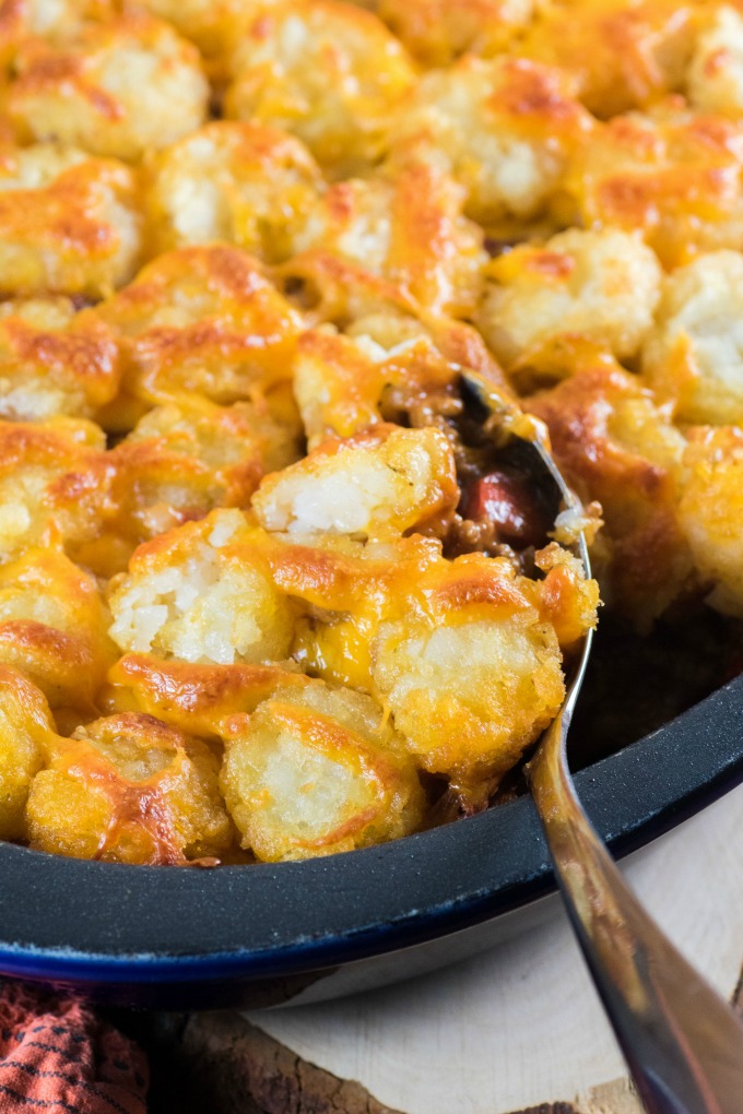 Tater Tot Sloppy Joe Casserole