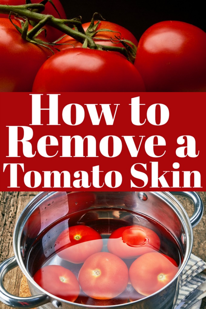 How to Remove a Tomato Skin is easy when you know how. Perfect for sauces and all your canning needs. #removingtomatoskins #howtowithtomatoes #tomatoes #canning